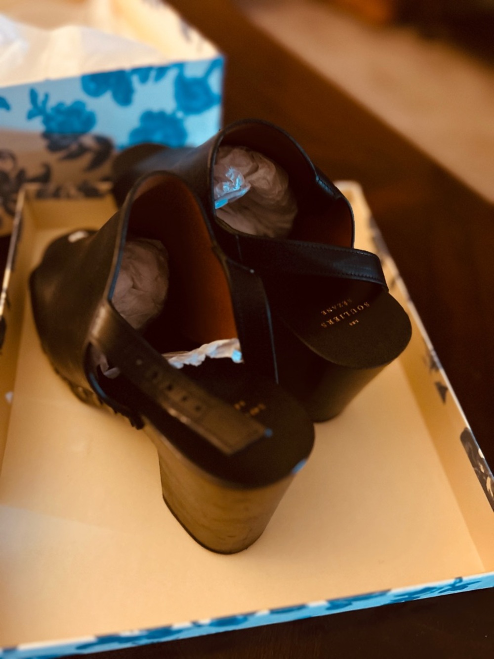 Sézane Dakota High Clogs in Black worn once - Picture 8 of 10